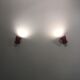 Paire d'appliques rouge vintage fifties