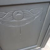 Vintage art deco abyssal blue buffet