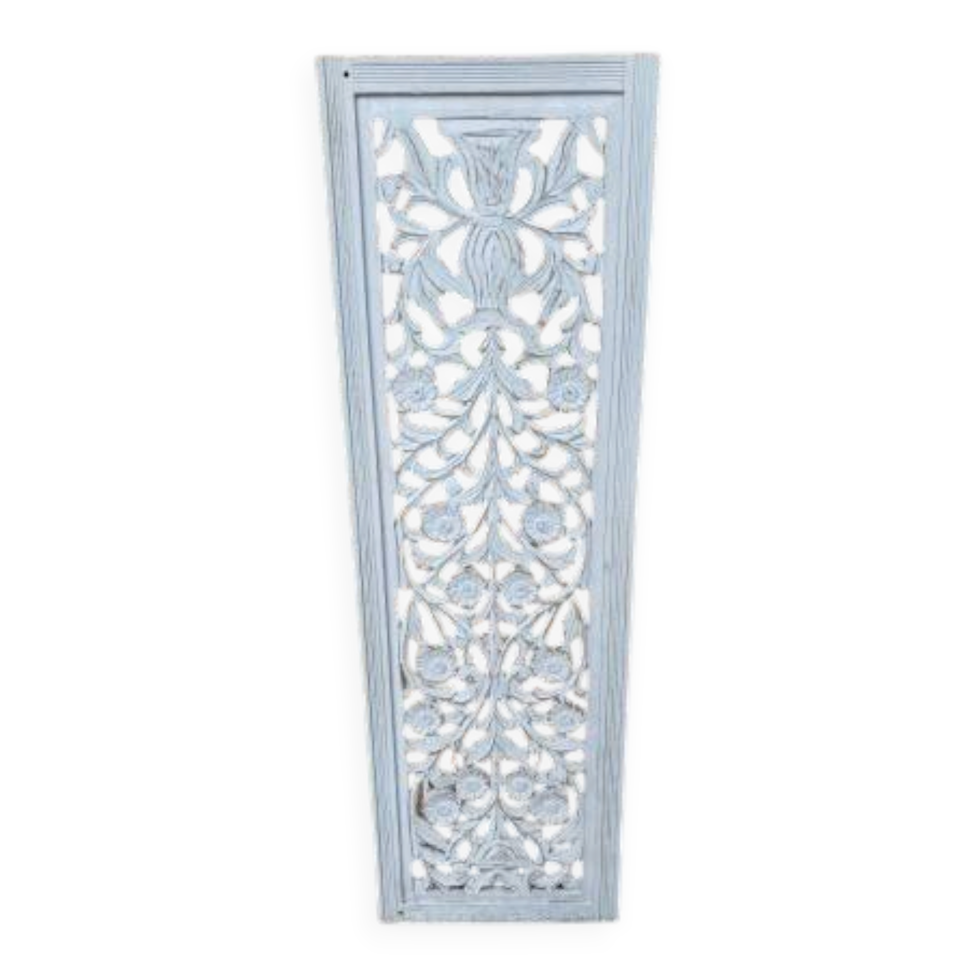 Decorative wooden panel with carved and openwork design.