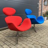 2x Artifort Pierre Paulin Big Tulip 1st edition terug in Nieuwstaat!!