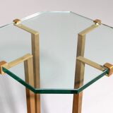 Rare Peter Ghyczy T18 console tables, 1970s design (73 cm high.)