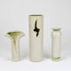 Piet Knepper 3 studio vases in ceramic by Mobach, Netherlands, 1970s