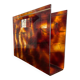 Magazine holder in plexiglass and brass from the 70s