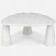 White Carrara Marble Eros Coffee Table by Angelo Mangiarotti for Skipper, 1990s