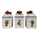 Set of 3 Villeroy & Boch jam pots in faience.