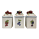 Set of 3 Villeroy & Boch jam pots in faience.
