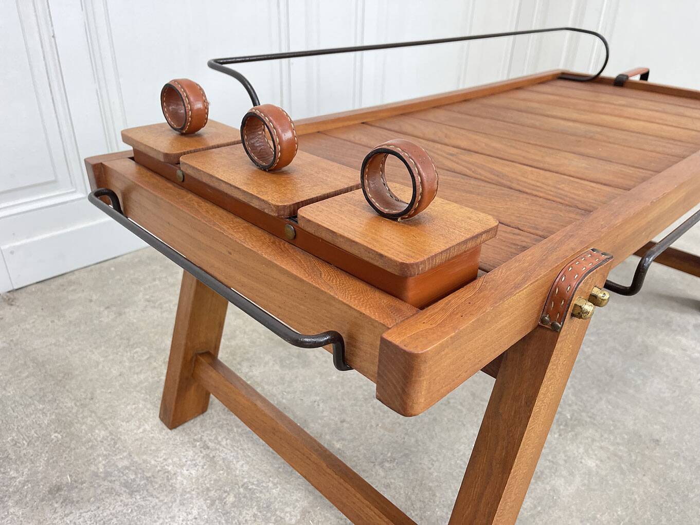 50s coffee table by Jacques Adnet