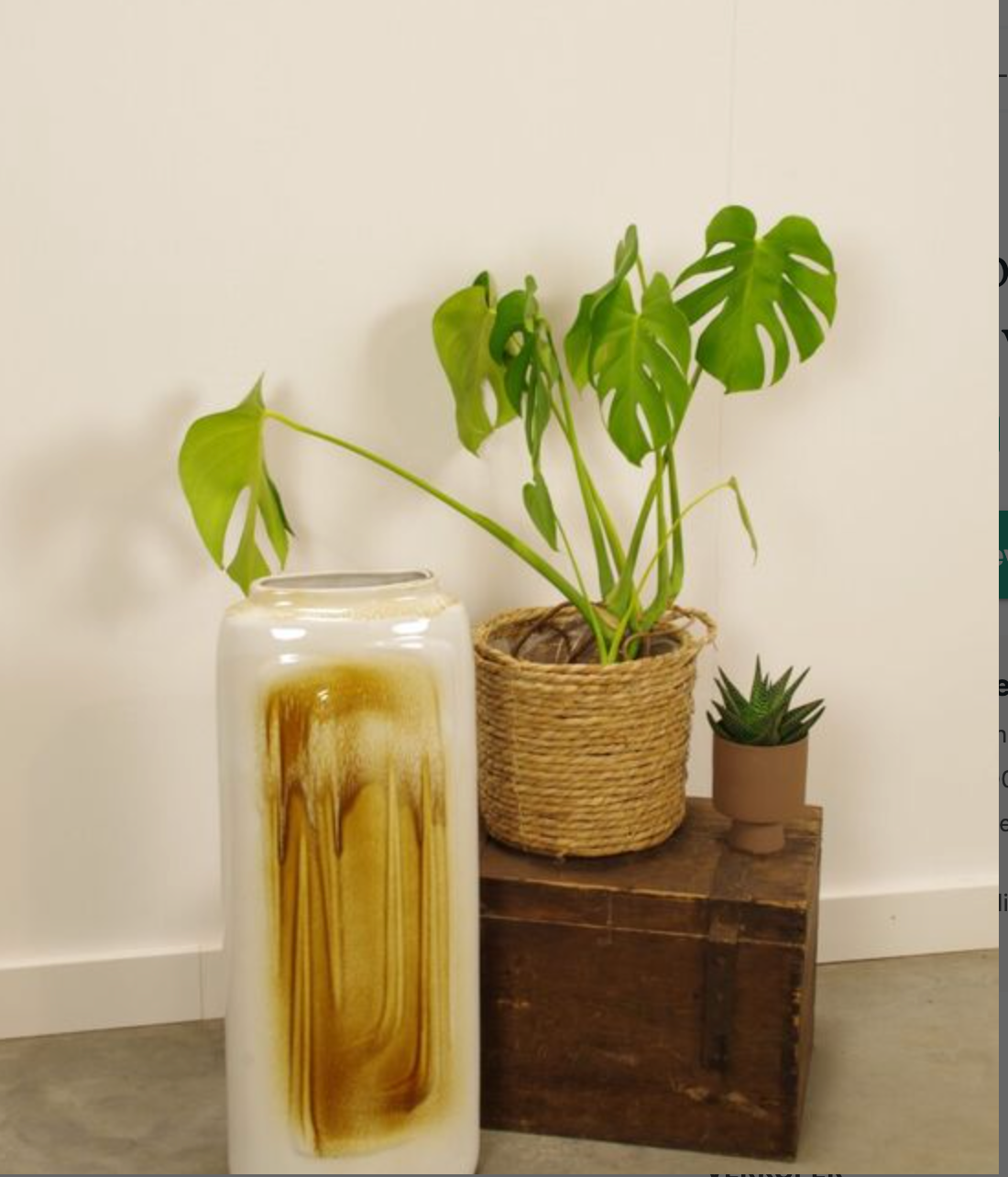 Vintage pottery vase