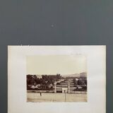 Photo Vienne - Public Garden 19th century albumen laminated cardboard