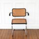 Fauteuil Cesca B64 Breuer Made in Italy - Cannage de l'assise refait