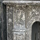 Fireplace Napoleon III in grey marble Saint-anne