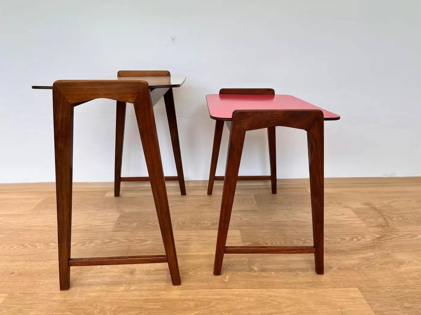 Set of two design formica nesting tables - Czechoslovakia, around 1960s