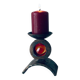 Monastic iron candle holder signed Taizé