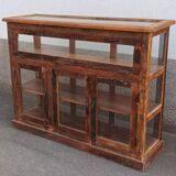 Antique wooden jeweller's display case
