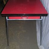 Table formica red 1970