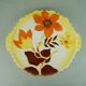 Cake plate by th. paetsch floral spray-painted decoration art deco