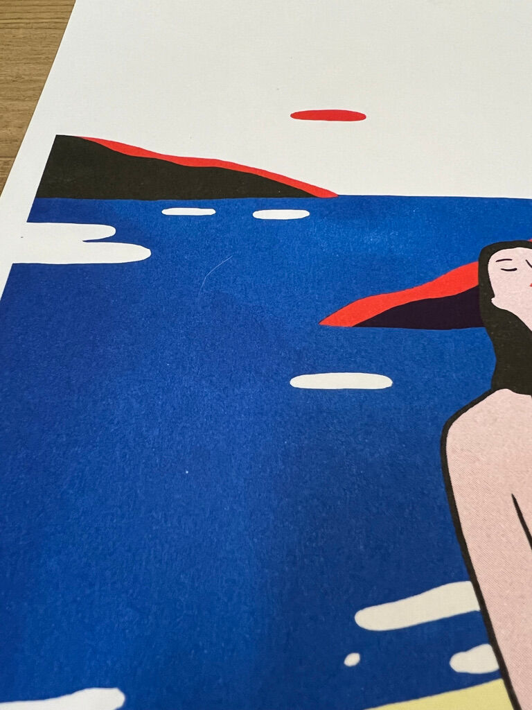 Illustration "Pose on the beach"