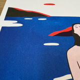 Illustration "Pose on the beach"