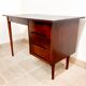Vintage dark wood desk 50s 60s