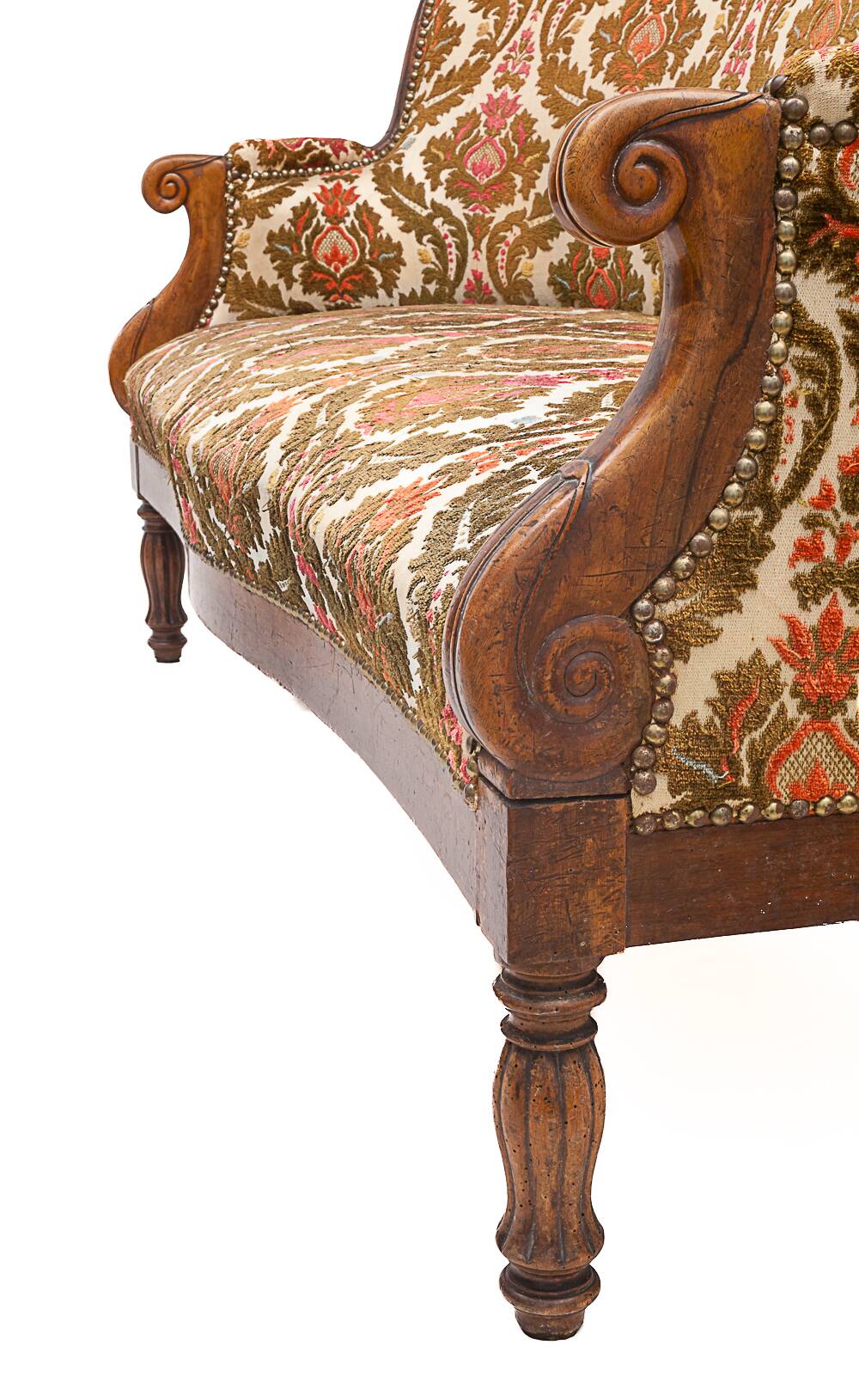 Walnut loveseat, 1930