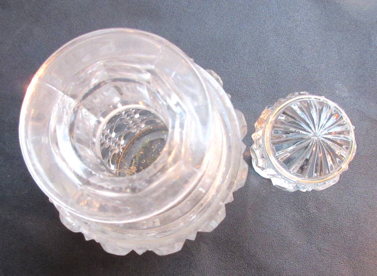 Large Baccarat crystal perfume bottle, Pierreries model, 21 cm