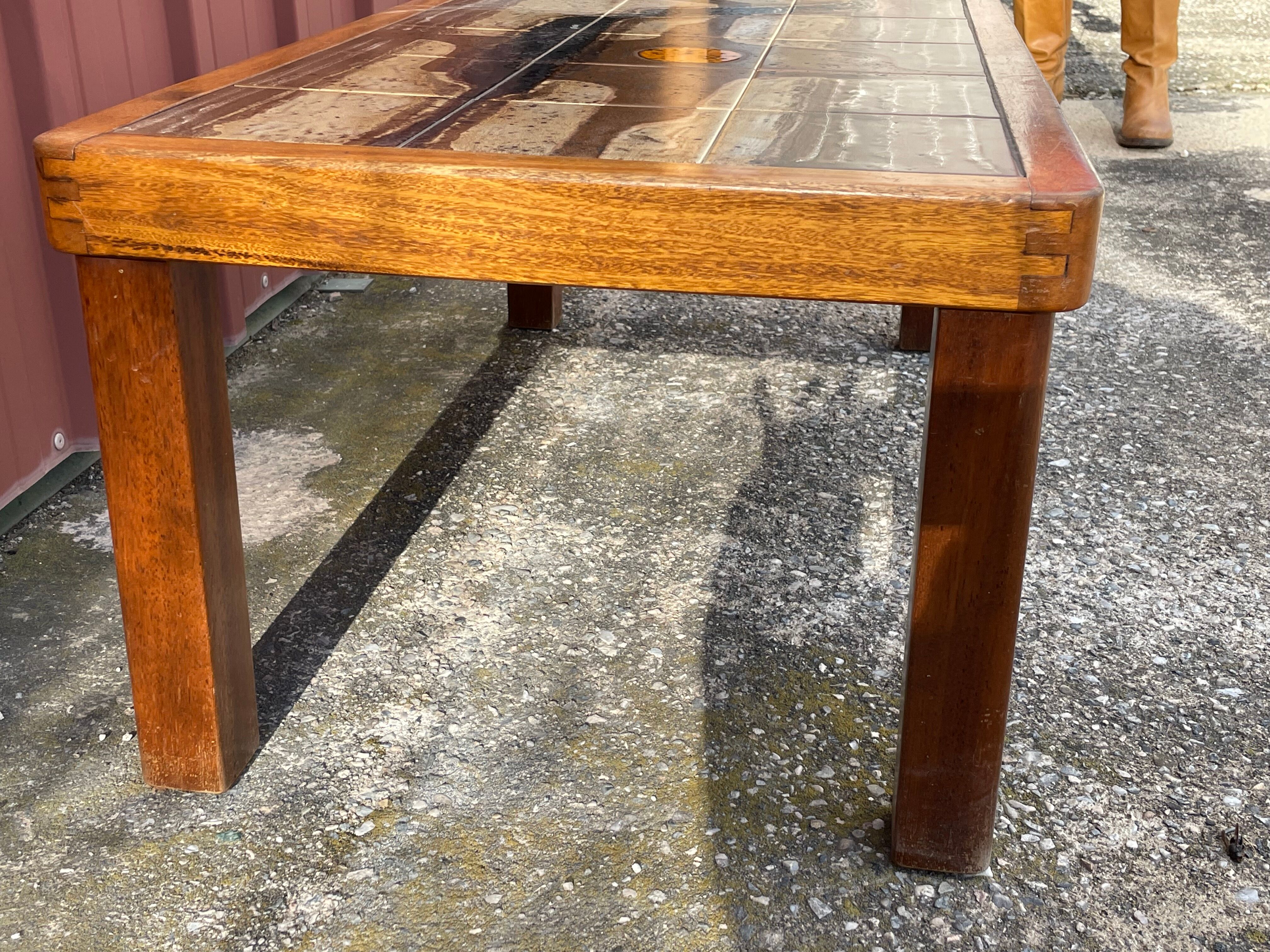 Ceramic coffee table 1960, Jean d'Asti