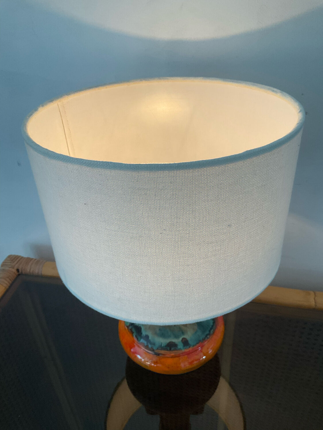 Vintage ceramic lamp 70s