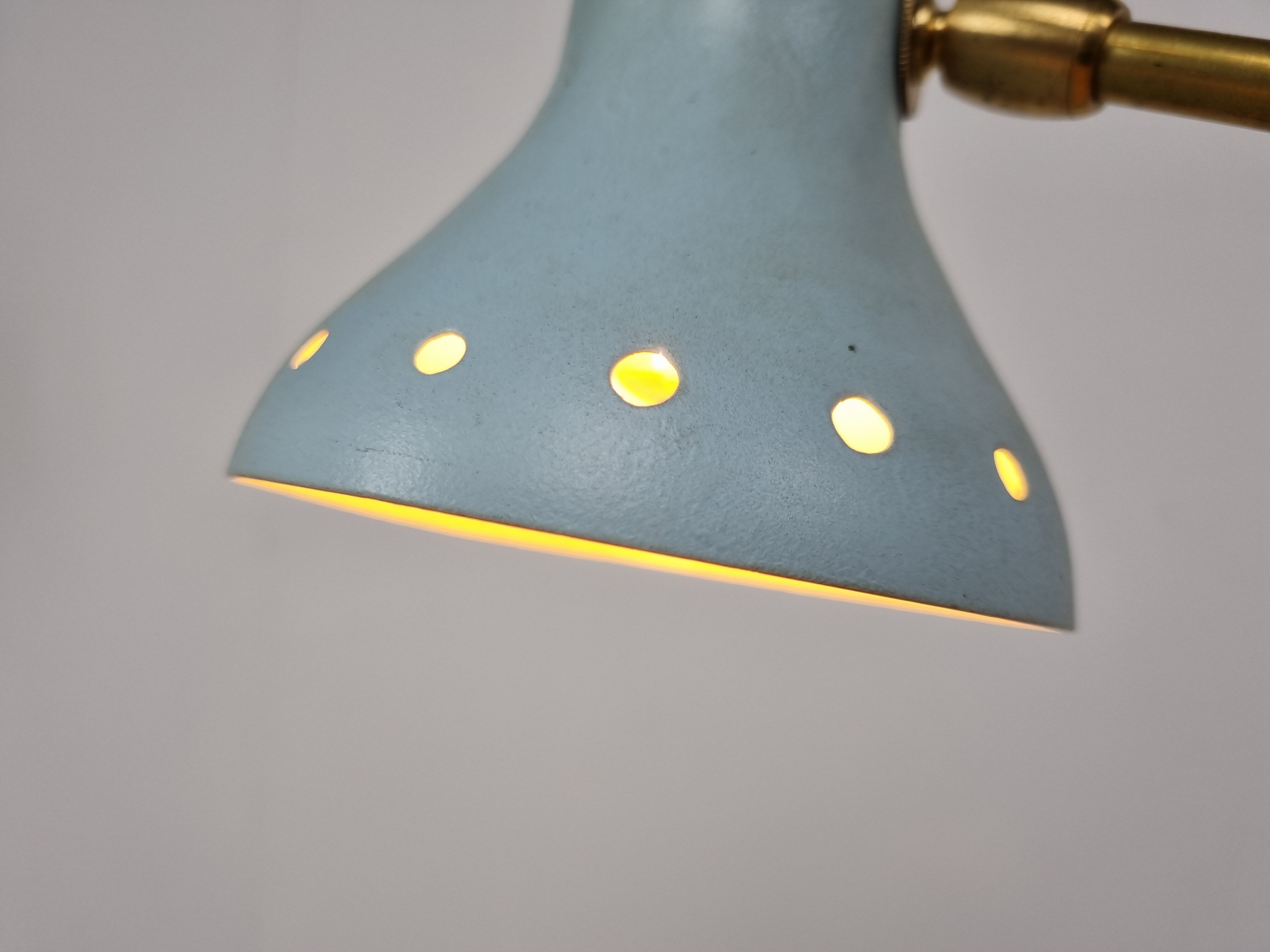 Vintage italian diabolo counter balancing table lamp, 1960s