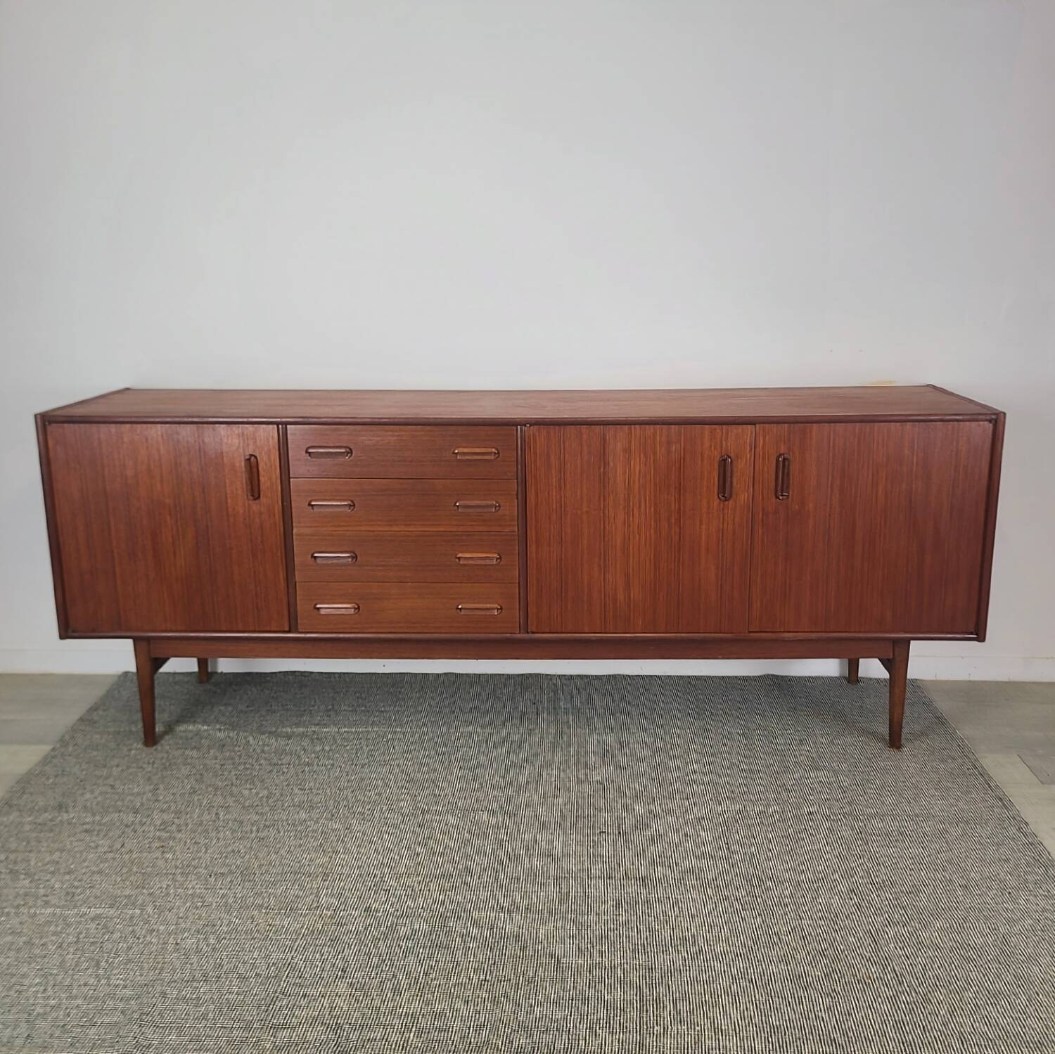 Vintage Danish teak enfilade from the 1960s.