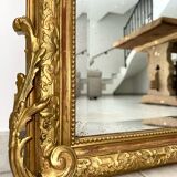 Antique 19th century pediment mirror