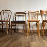 Set of 4 mismatched chairs
