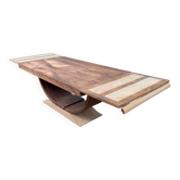 Renovated wooden table with extensions