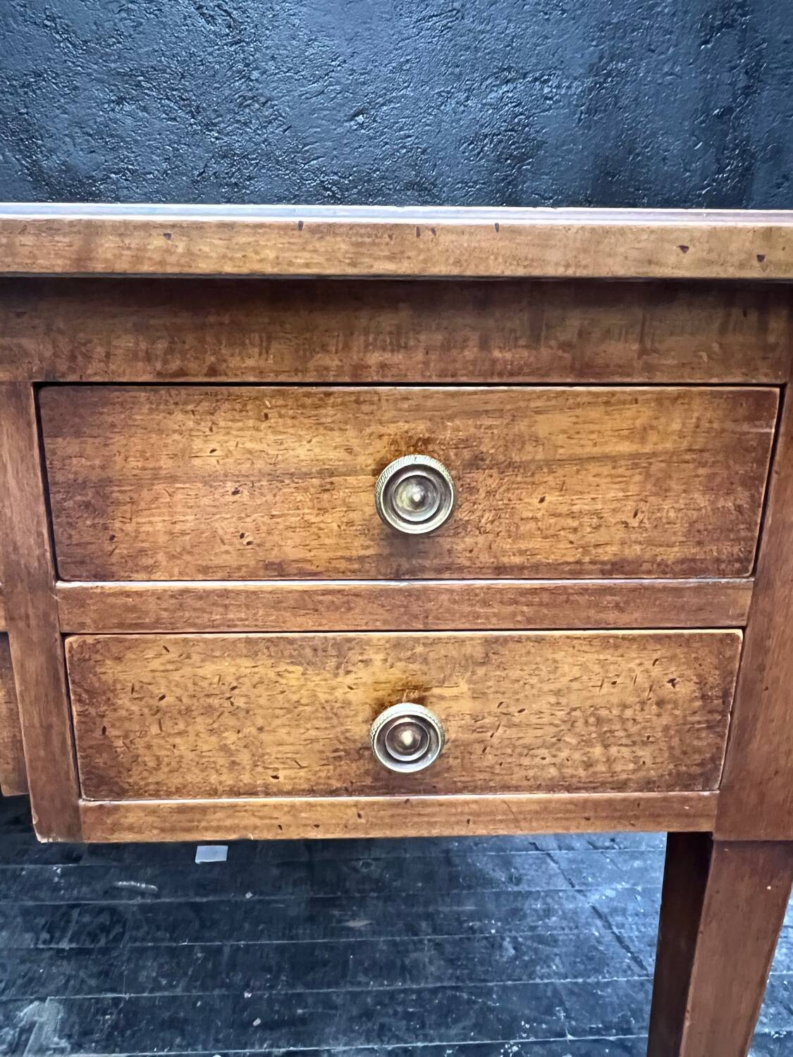 Antique walnut desk with pull-out drawers