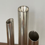 Triple vase "Organ" metal Space Age