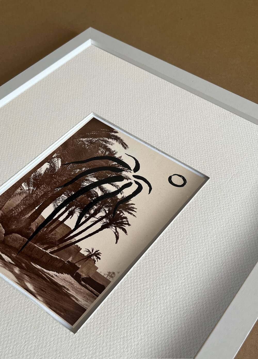 Morocco - Collage on postcard