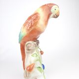 Herend porcelain macaw parrot figurine vintage