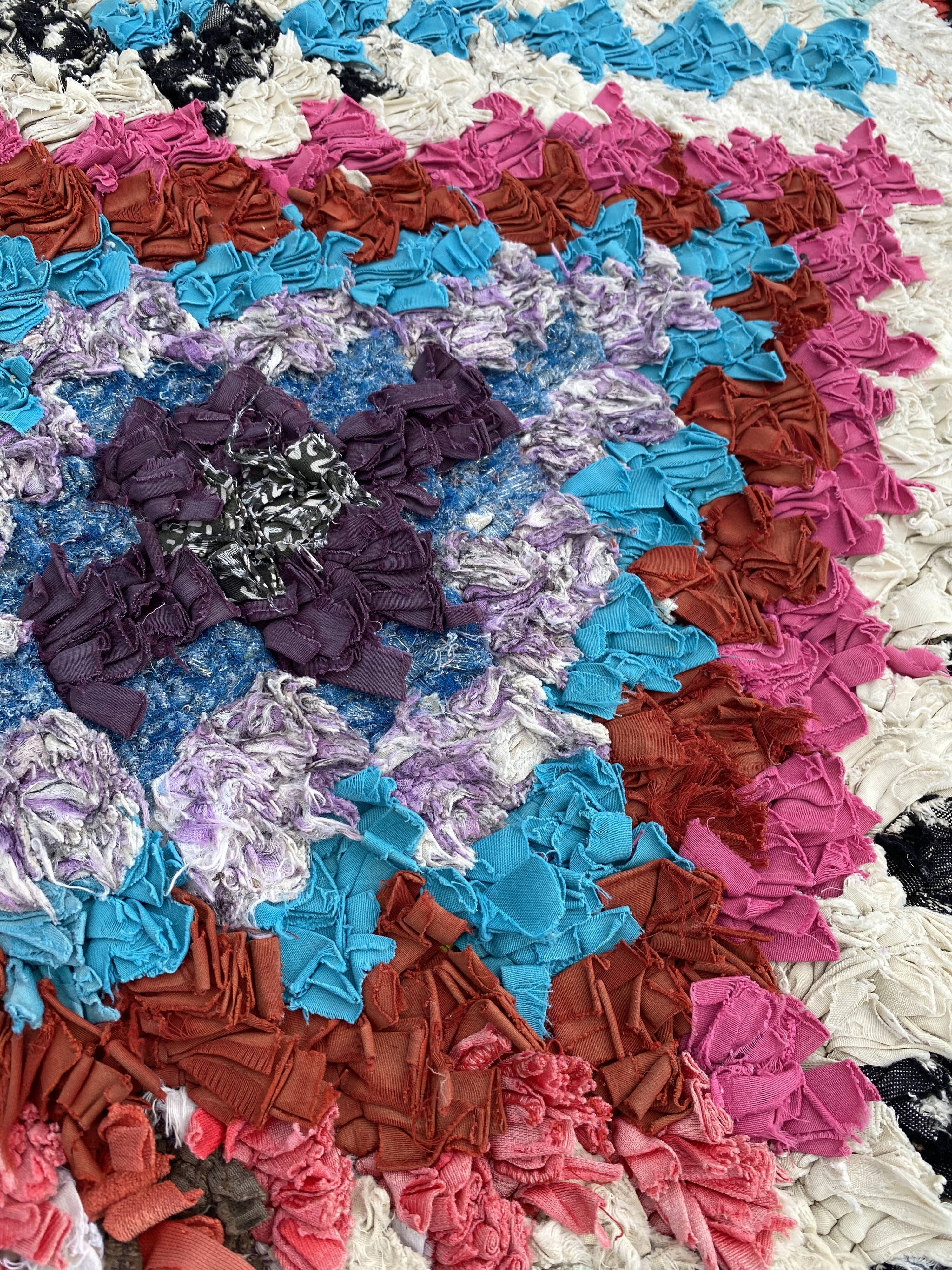 Berbere carpet boucherouite corridor 95x220 cm