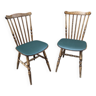 2 chaises café Restaurant Baumann vintage
