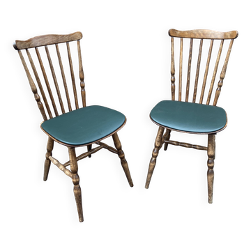 2 vintage Baumann Restaurant cafe chairs