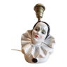 Vintage ceramic pierrot lamp