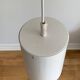 Scandinavian lacquered metal pendant light from the 70s/80s