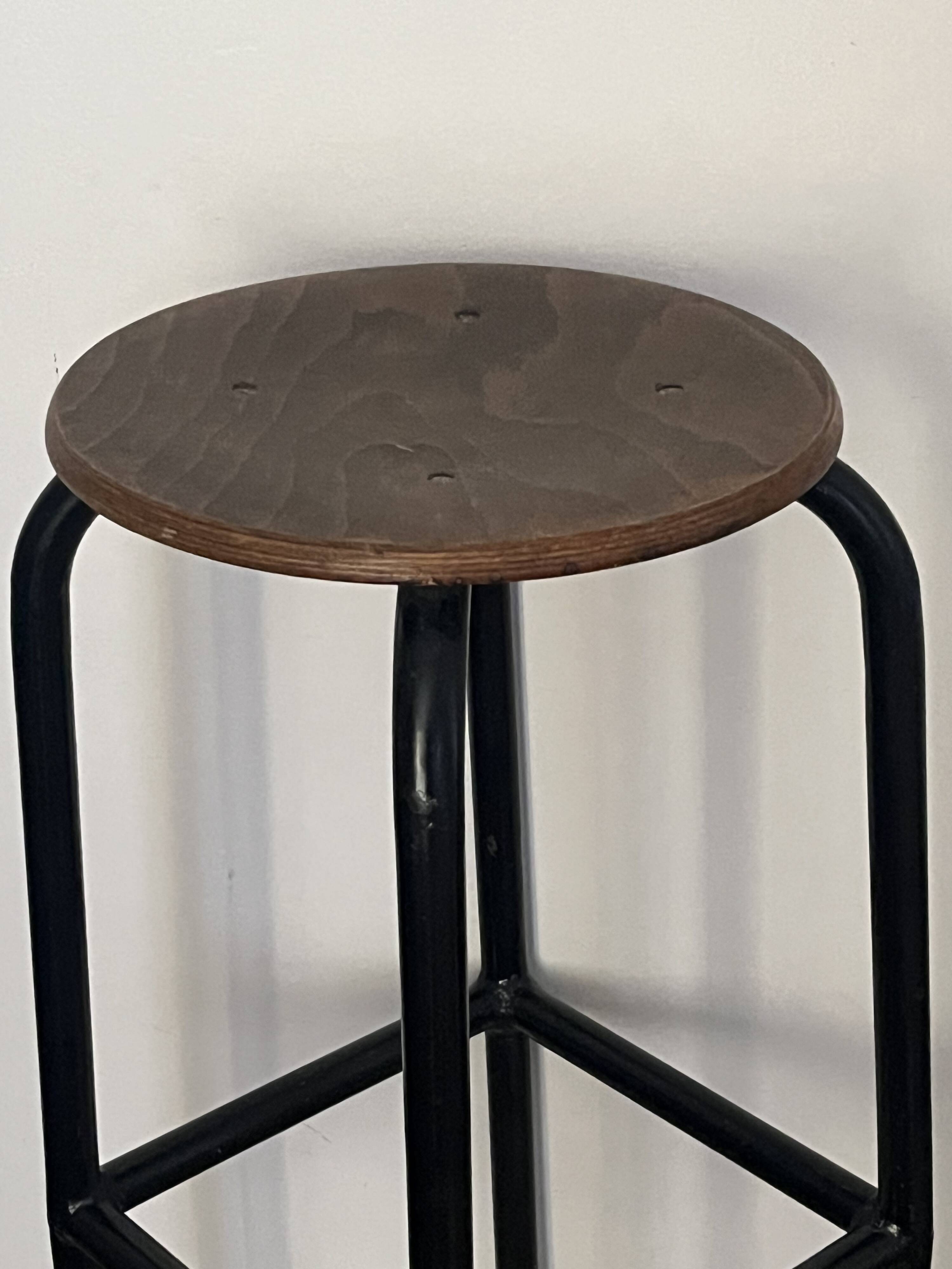 Old industrial high stool