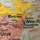 Educational map North America politics June 1950