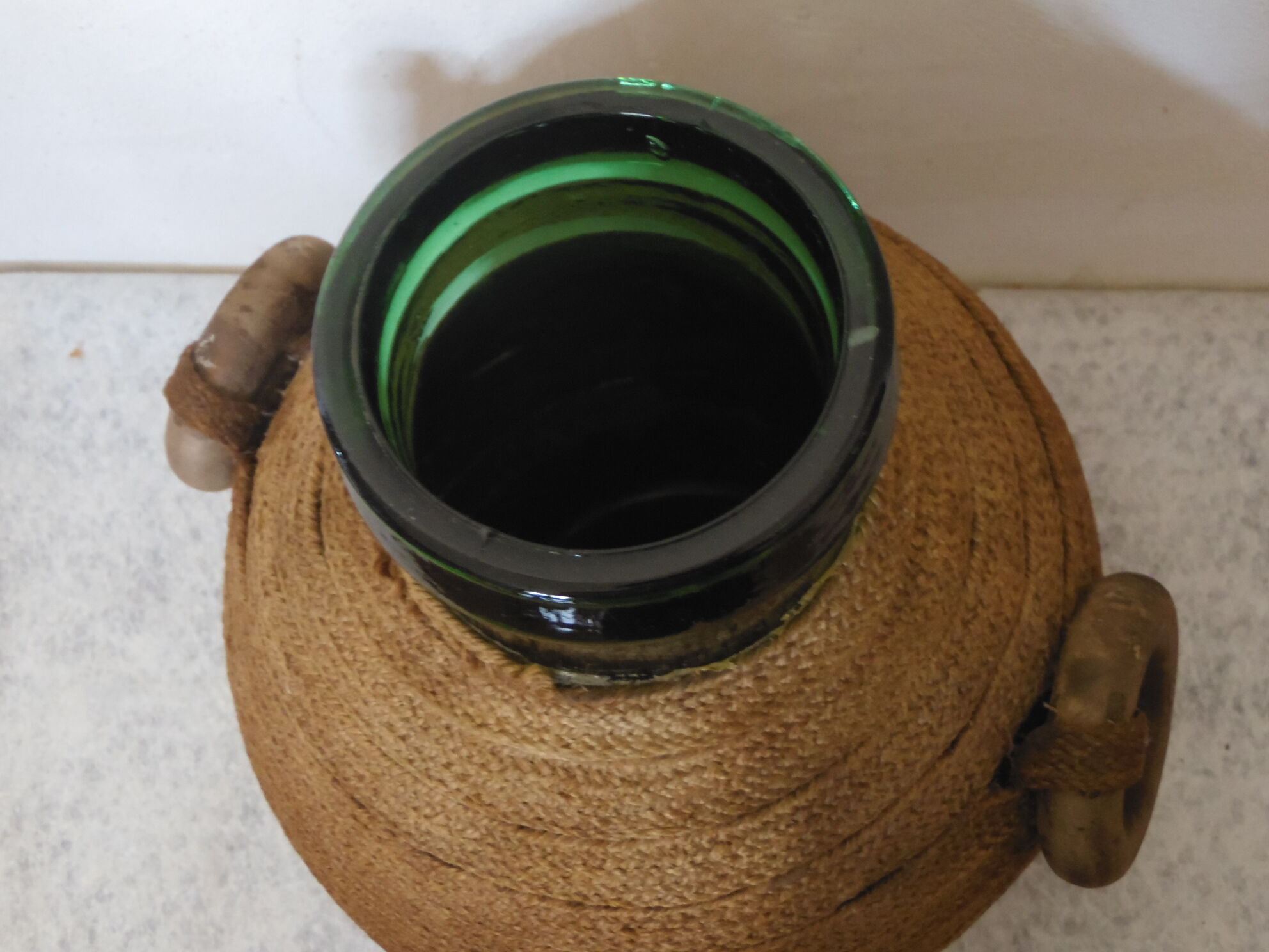 Canister in a jute dress