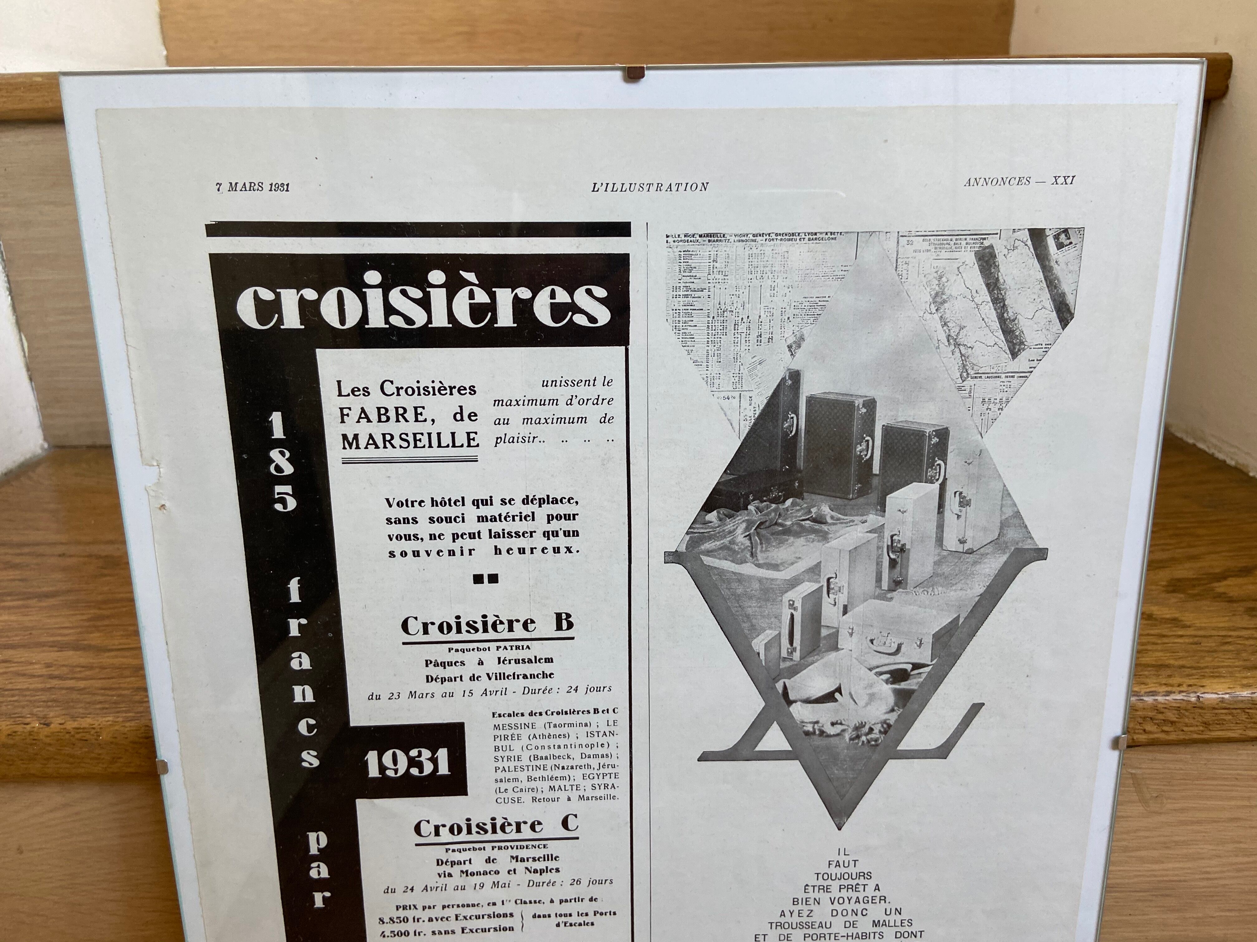 Louis Vuitton Advertising Poster - Fabre Cruises March 7, 1931