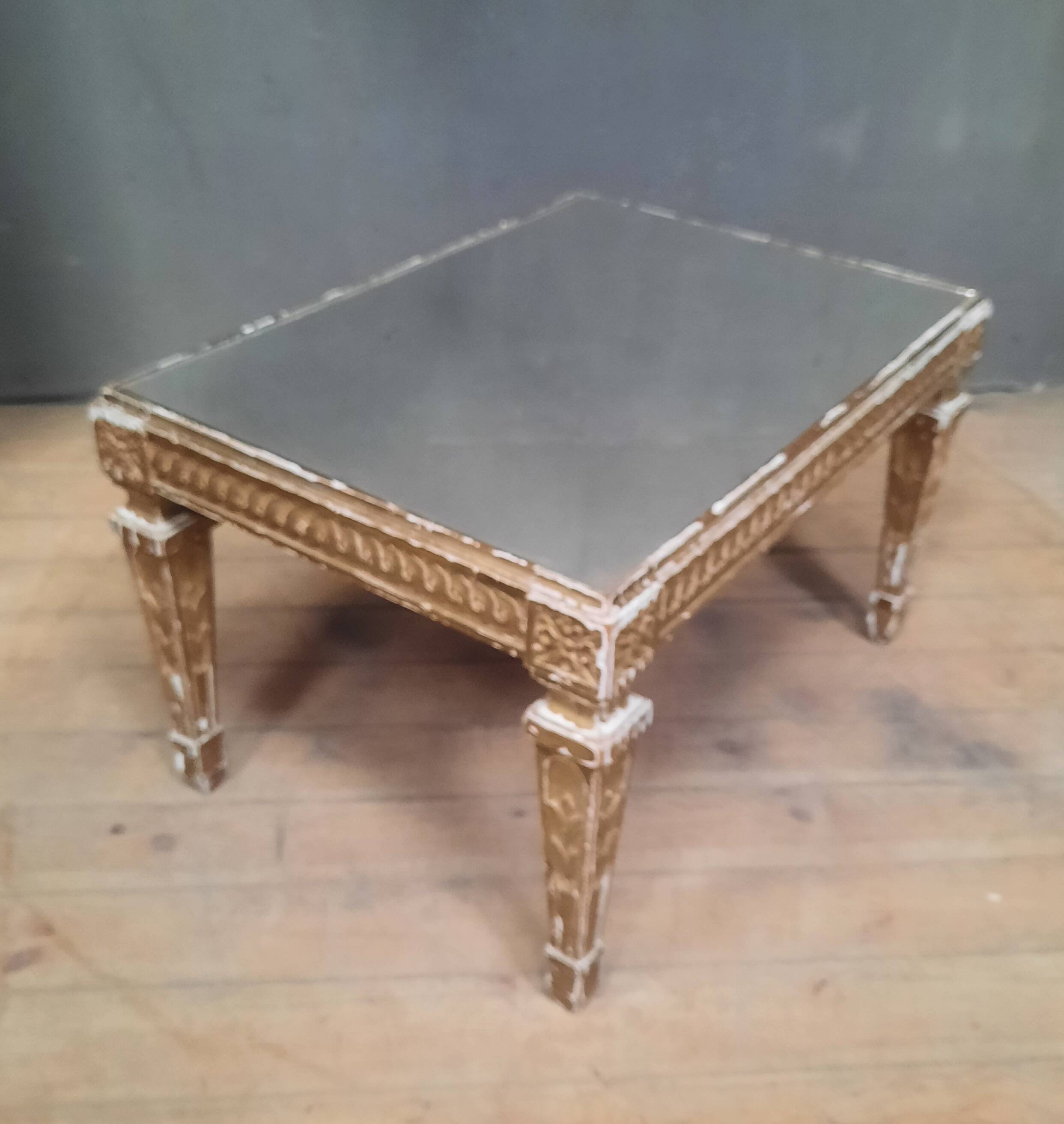 Gold coffee table in Louis XVI style