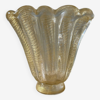 Barovier and Toso vase coordinated with gold