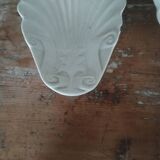 Pair of white earthenware shells 19th
