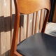 Set of 4 Scandinavian teak chairs and sky seats