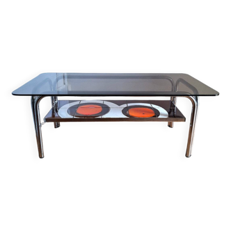 Table basse vintage, meuble ancien salon